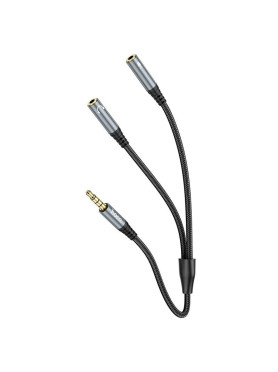 Hoco UPA21 Μετατροπέας 3.5mm male σε 3.5mm 2x female 1τμχ
