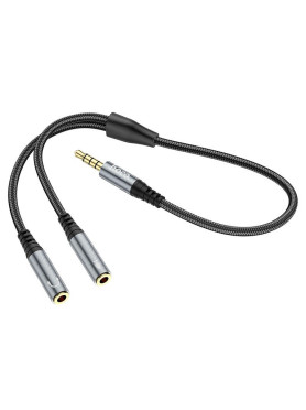 Hoco UPA21 Μετατροπέας 3.5mm male σε 3.5mm 2x female 1τμχ