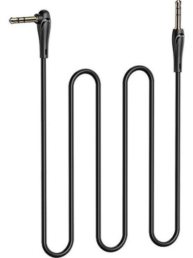 Hoco Καλώδιο Ήχου 3.5mm male - 3.5mm male Μαύρο 1m HOC-UPA14-1-BK