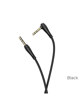 Hoco Καλώδιο Ήχου 3.5mm male - 3.5mm male Μαύρο 1m HOC-UPA14-1-BK