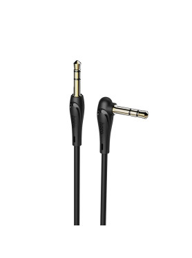 Hoco Καλώδιο Ήχου 3.5mm male - 3.5mm male Μαύρο 1m HOC-UPA14-1-BK