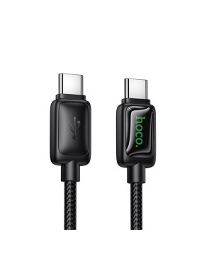 Hoco USB 2.0 Cable USB-C male - USB-C 60W Μαύρο 1.2m HOC-671392