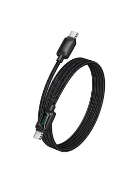 Hoco USB 2.0 Cable USB-C male - USB-C 60W Μαύρο 1.2m HOC-671392