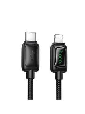 Hoco USB-C to Lightning Cable 30W Μαύρο 1.2m HOC-671361