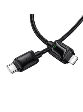 Hoco USB-C to Lightning Cable 30W Μαύρο 1.2m HOC-671361
