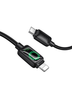 Hoco USB-C to Lightning Cable 30W Μαύρο 1.2m HOC-671361
