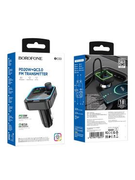 Borofone FM Transmitter Αυτοκινήτου Bc53 με Bluetooth / Type-C