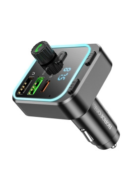Borofone FM Transmitter Αυτοκινήτου Bc53 με Bluetooth / Type-C