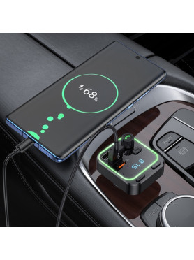 Borofone FM Transmitter Αυτοκινήτου Bc53 με Bluetooth / Type-C