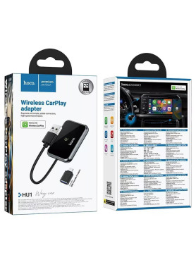 Wireless Carplay Adapter Usb A Usb C Hoco Hu1 – Μαύρο