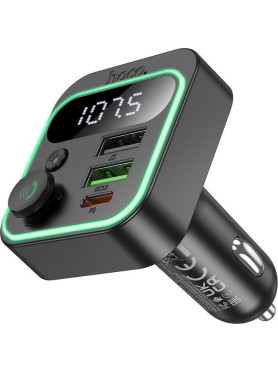 Hoco FM Transmitter Αυτοκινήτου E85 με Bluetooth / USB