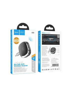 Hoco E80 Bluetooth Αυτοκινήτου για το Ηχοσύστημα (AUX / Audio Receiver) Κωδικός: HC-E80