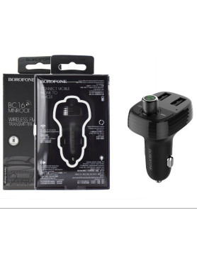 Hoco FM Transmitter Αυτοκινήτου BC16 MiniRock με USB