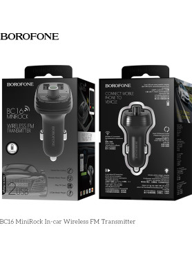 Hoco FM Transmitter Αυτοκινήτου BC16 MiniRock με USB