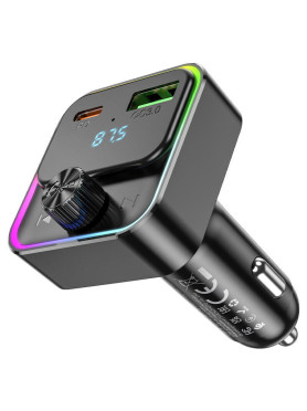 Hoco FM Transmitter Αυτοκινήτου με Bluetooth / USB Κωδικός: E81