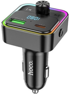 Hoco FM Transmitter Αυτοκινήτου με Bluetooth / USB Κωδικός: E81