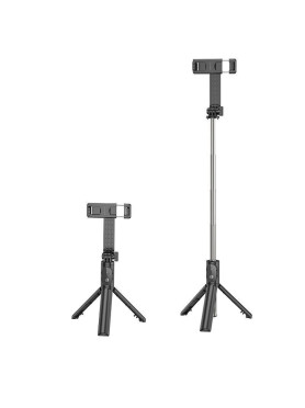 Borofone Dby01 Selfie Stick Τρίποδο Κινητού Bluetooth Μαύρο