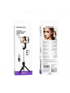 Borofone Dby01 Selfie Stick Τρίποδο Κινητού Bluetooth Μαύρο