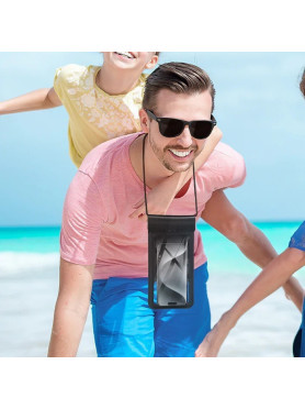 Hoco Hx53 Treasure Αδιάβροχη Δερμάτινη Θήκη Κινητού Έως 7.2''