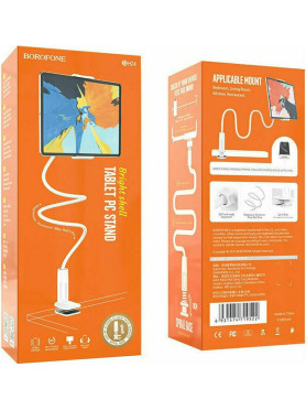 Borofone BH24 Βάση Tablet με Βραχίονα έως 10.6" σε Λευκό χρώμα