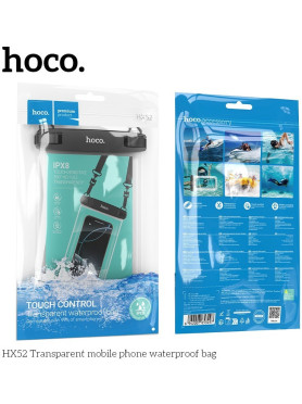 Hoco Hx52 Transparent Mobile Phone Waterproof Case Transparent