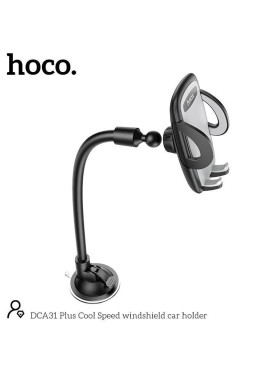 Hoco Βάση Κινητού Αυτοκινήτου με Ρυθμιζόμενα Άγκιστρα Μαύρη Κωδικός: DCA31