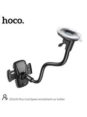 Hoco Βάση Κινητού Αυτοκινήτου με Ρυθμιζόμενα Άγκιστρα Μαύρη Κωδικός: DCA31