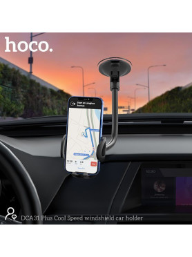 Hoco Βάση Κινητού Αυτοκινήτου με Ρυθμιζόμενα Άγκιστρα Μαύρη Κωδικός: DCA31