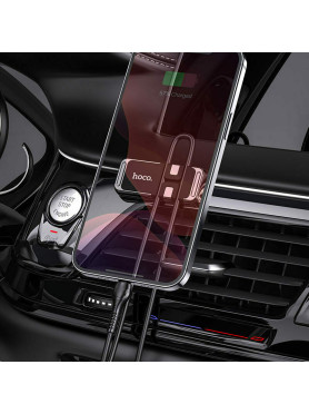 Hoco Βάση Κινητού Αυτοκινήτου Carry Winder Magnetic Dashboard CA77 με Μαγνήτη Γκρι