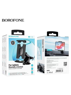 Borofone Βάση Κινητού Αυτοκινήτου BH100 με Ρυθμιζόμενα Άγκιστρα Μαύρη