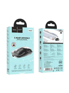 Hoco GM29 Ασύρματο Bluetooth Ποντίκι Dark Night Black