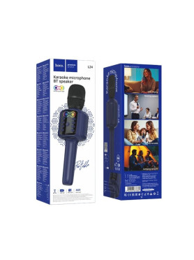 Hoco Μικρόφωνο Karaoke Ασύρματο L24 Μπλε