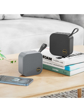 Hoco HC22 Auspicious Ηχείο Bluetooth 5W με Ραδιόφωνο και Διάρκεια Μπαταρίας έως 4 ώρες Γκρι