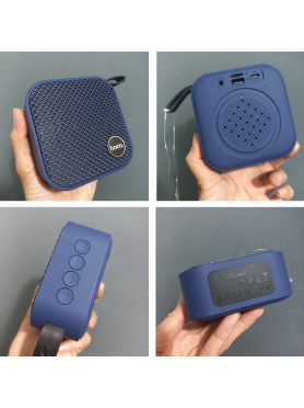 Hoco Auspicious Ηχείο Bluetooth 5W με Ραδιόφωνο και Διάρκεια Μπαταρίας έως 4 ώρες Μπλε