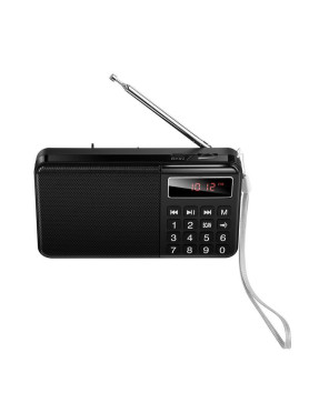 Hoco HI50 Επιτραπέζιο Ραδιόφωνο Μπαταρίας με Bluetooth και USB Μαύρο