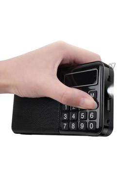 Hoco HI50 Επιτραπέζιο Ραδιόφωνο Μπαταρίας με Bluetooth και USB Μαύρο