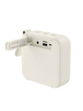 Hoco HT1 Marquis Sport Ηχείο Bluetooth 8W με Ραδιόφωνο και Διάρκεια Μπαταρίας έως 3 ώρες Λευκό