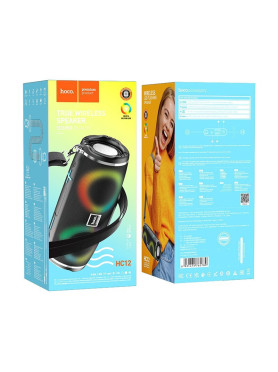 Hoco HC12 Ηχείο Bluetooth 10W με Ραδιόφωνο και Διάρκεια Μπαταρίας έως 2 ώρες Μαύρο