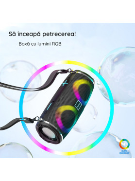 Hoco HC12 Ηχείο Bluetooth 10W με Ραδιόφωνο και Διάρκεια Μπαταρίας έως 2 ώρες Μαύρο
