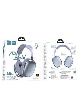 Hoco W35 Ασύρματα Bluetooth Over Ear Ακουστικά με 45 ώρες Λειτουργίας Μπλε