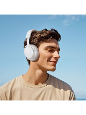 Hoco W53 Ασύρματα / Ενσύρματα Over Ear Ακουστικά με 46 ώρες Λειτουργίας Λευκά