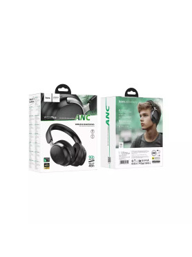 Hoco W53 Plus Ασύρματα / Ενσύρματα On Ear Ακουστικά με 90 ώρες Λειτουργίας Μαύρα