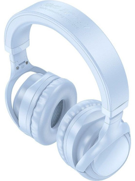 Hoco W48 Ασύρματα Bluetooth Over Ear Ακουστικά Blue