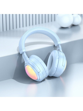 Hoco W48 Ασύρματα Bluetooth Over Ear Ακουστικά Blue
