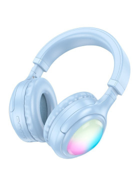 Hoco W48 Ασύρματα Bluetooth Over Ear Ακουστικά Blue