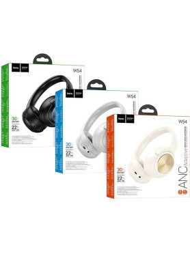 Hoco W54 Ασύρματα / Ενσύρματα Over Ear Ακουστικά με 30 ώρες Λειτουργίας Γκρι