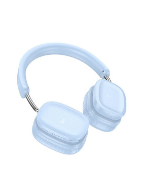 Hoco W51 Ασύρματα Bluetooth Over Ear Ακουστικά με 46 ώρες Λειτουργίας Μπλε