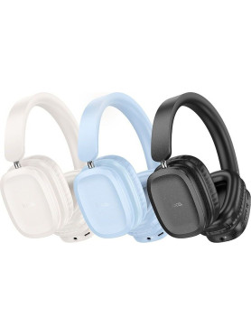 Hoco W51 Ασύρματα Bluetooth Over Ear Ακουστικά με 46 ώρες Λειτουργίας Μπλε