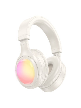 Hoco W48 Ασύρματα Bluetooth On Ear Ακουστικά White