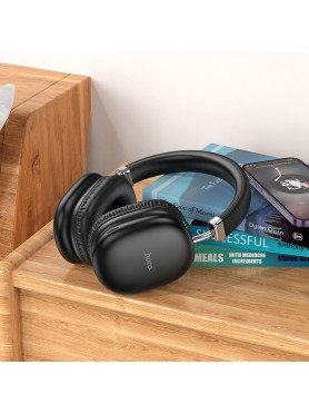 Hoco W35 Max Joy Ασύρματα / Ενσύρματα Over Ear Ακουστικά με 90 ώρες Λειτουργίας Μαύρα